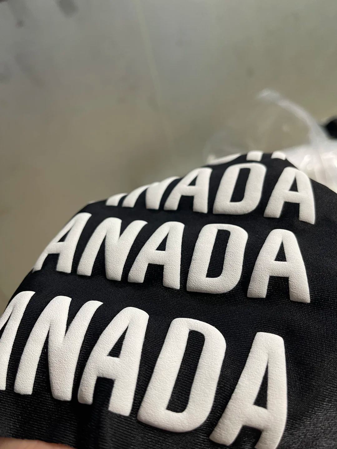 3D puff print on custom garment