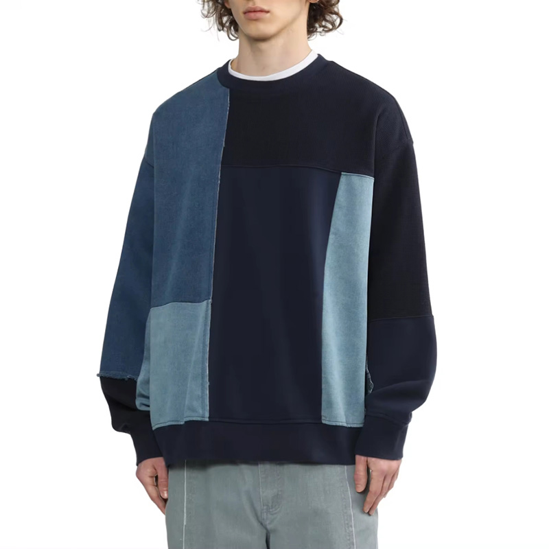 Men's toothbrush stitch embroidery sweatshirt custom apparel