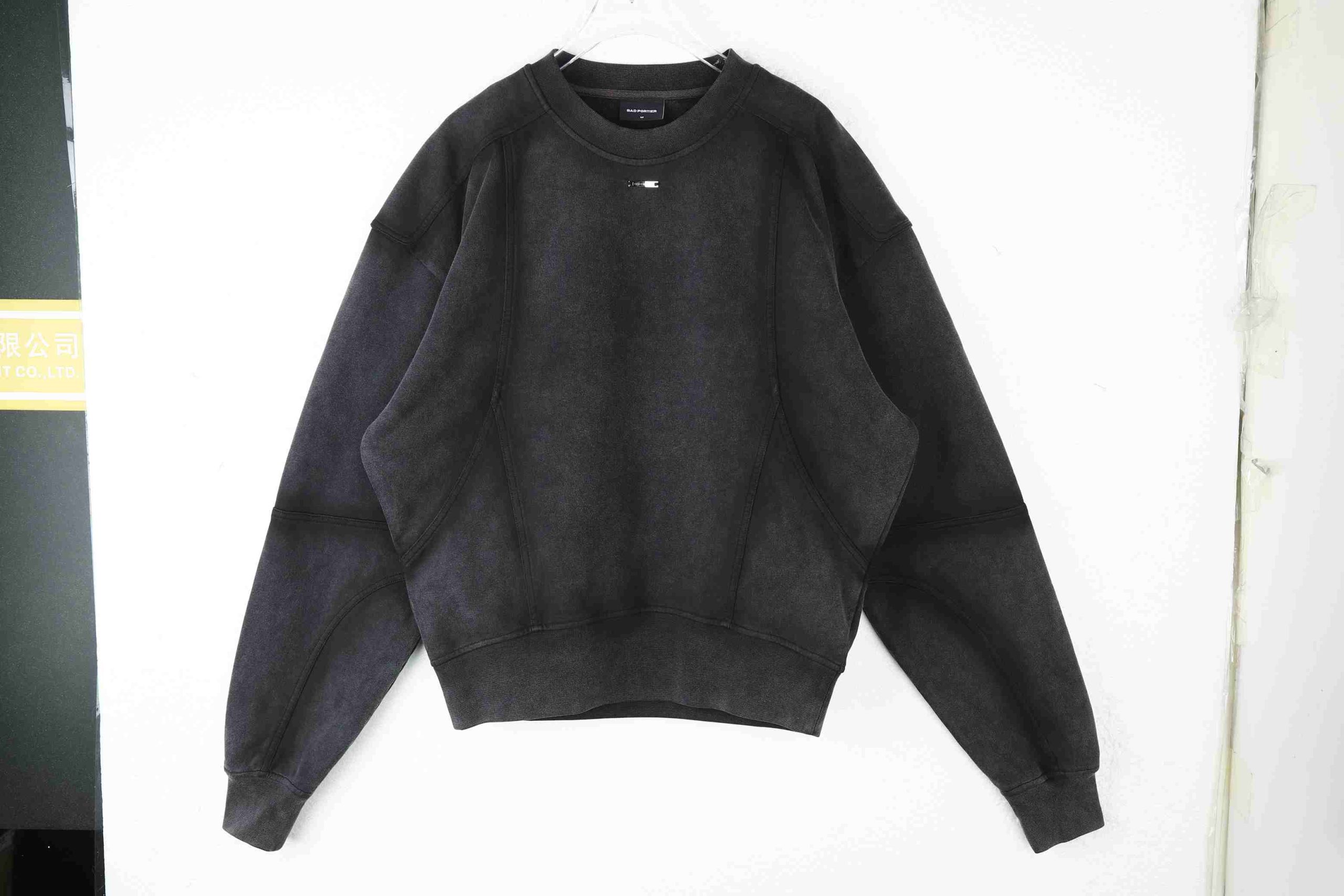 Sweatshirts à Col Rond Lavage Vintage