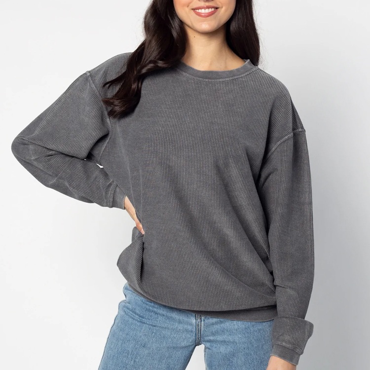 Sweatshirts à Col Rond en Coton Biologique