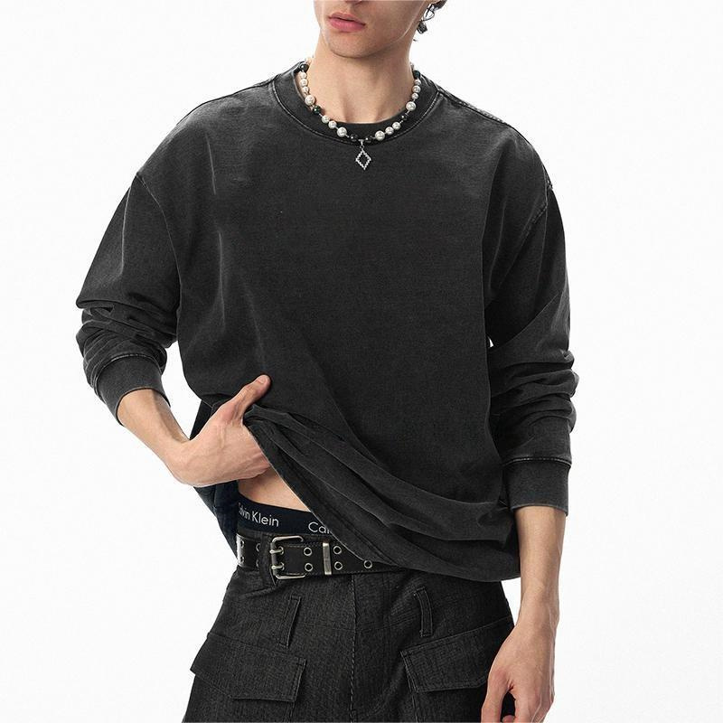Men's toothbrush stitch embroidery sweatshirt custom apparel