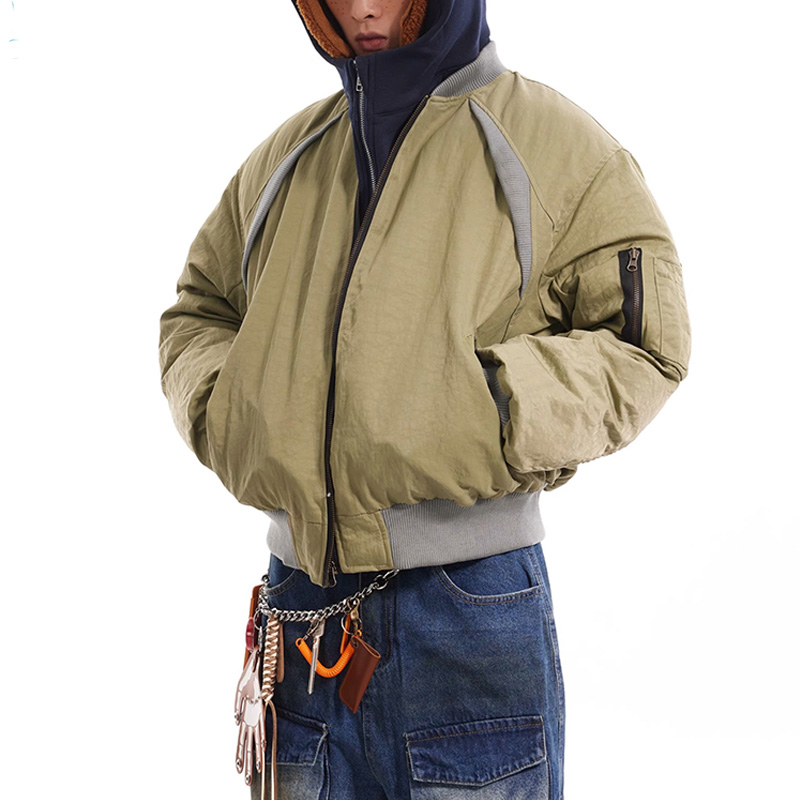 Men's custom tracksuit jacket manufacturing