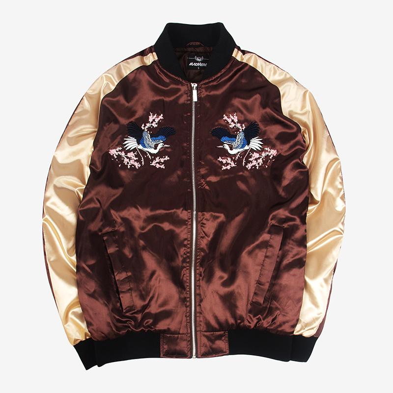 Áo khoác bomber satin