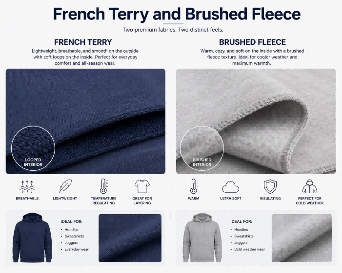 French Terry and Brushed Fleece(1)