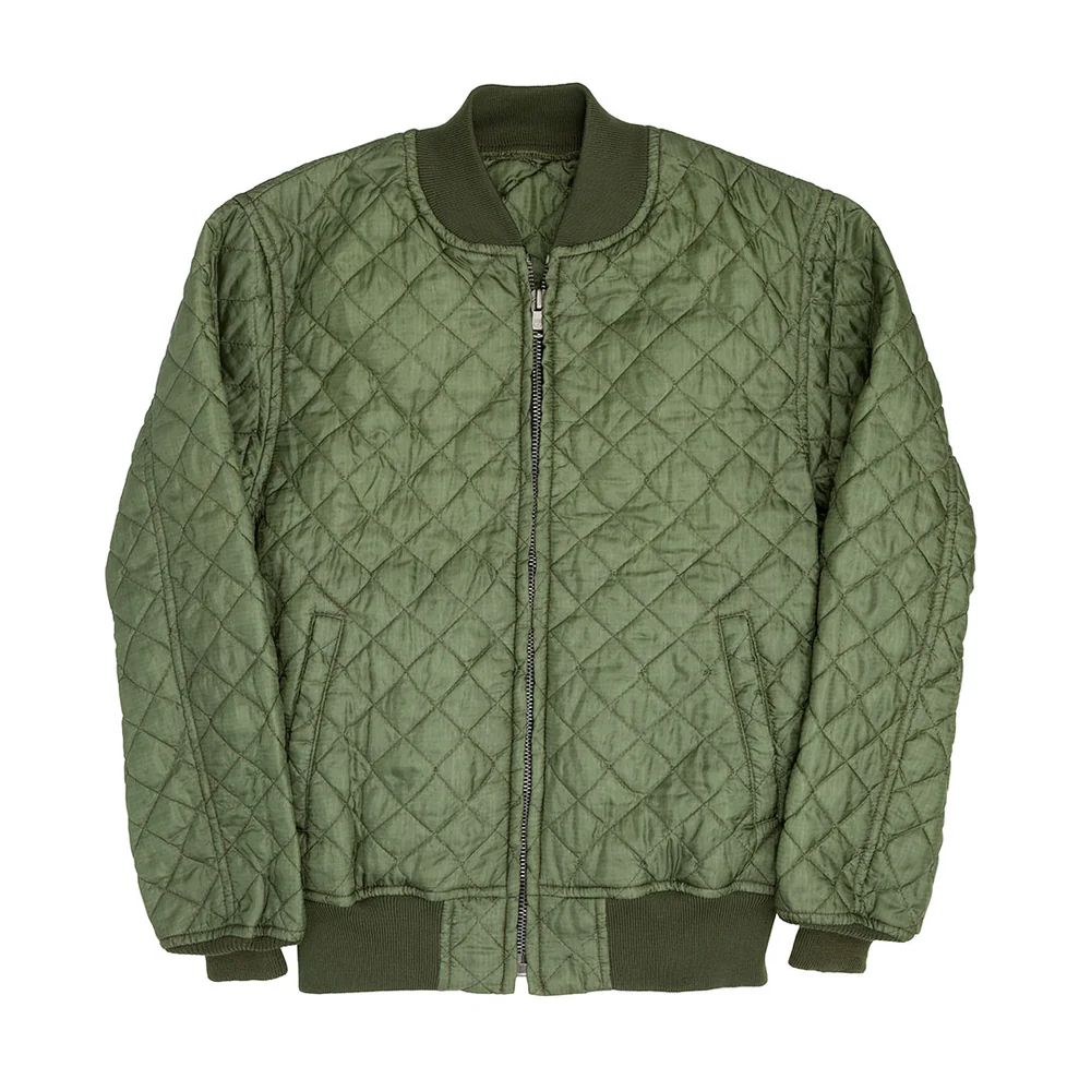 Fleece lined quilted utility jacket manufacturing