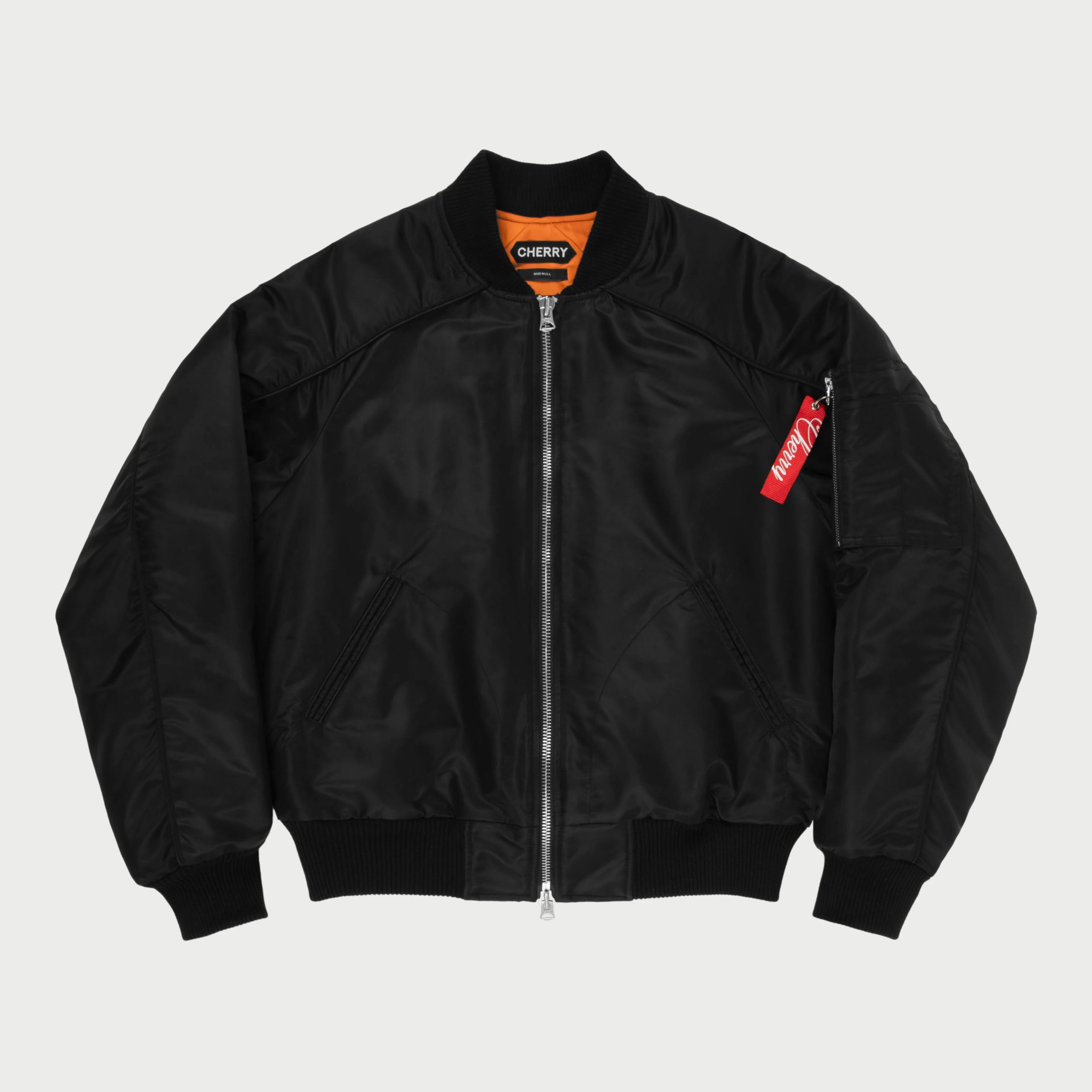 Bomber Jacket in Raso