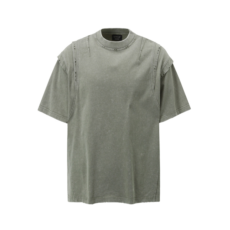Acid wash custom t shirt vintage finish