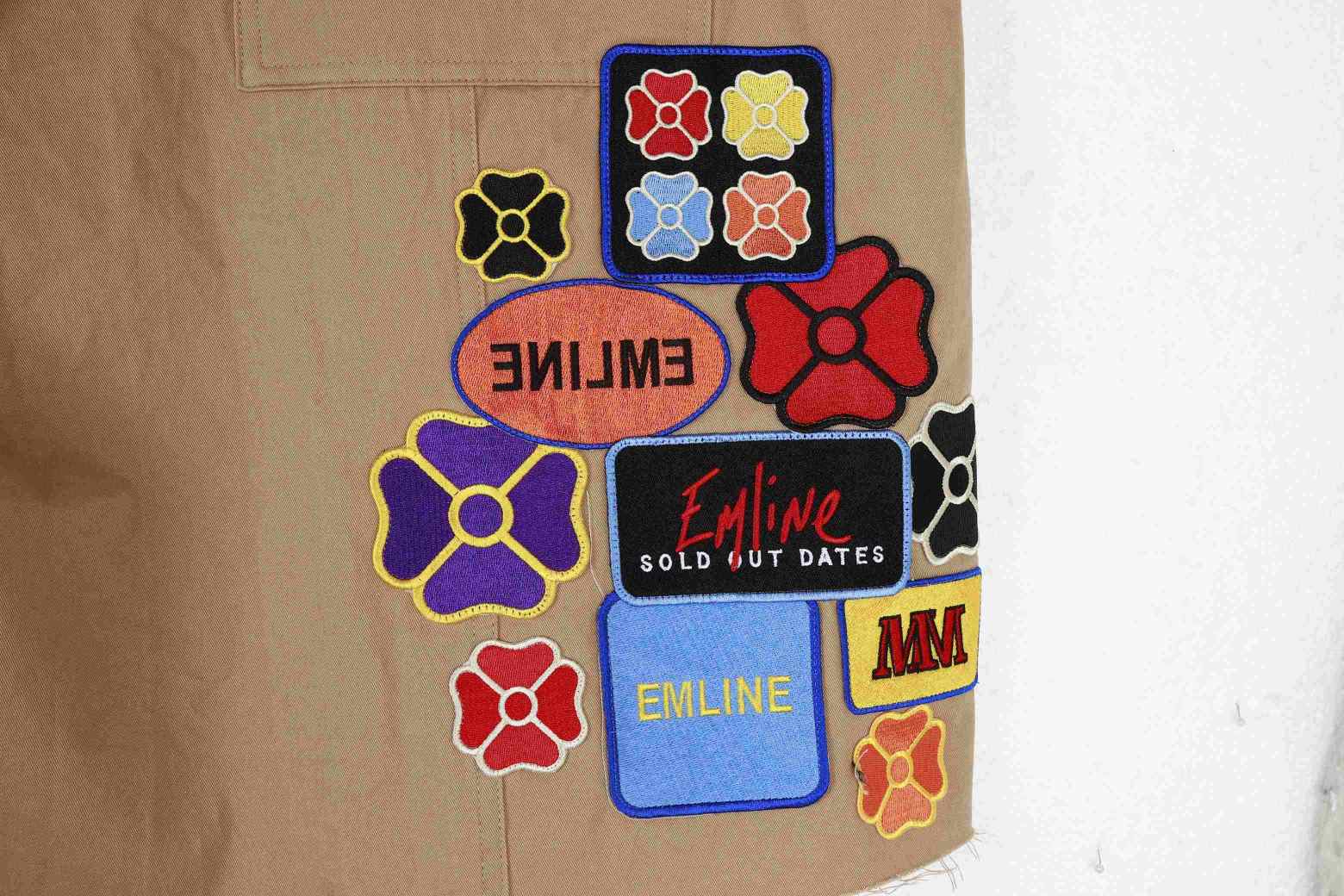 Embroidered clothing patches for custom apparel