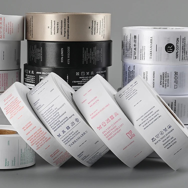 Custom clothing tags and labels