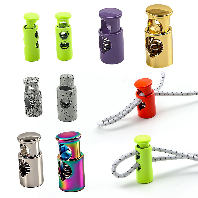 Custom cord lock accessories for apparel production