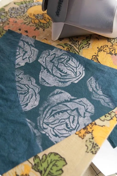 Discharge print on custom garment