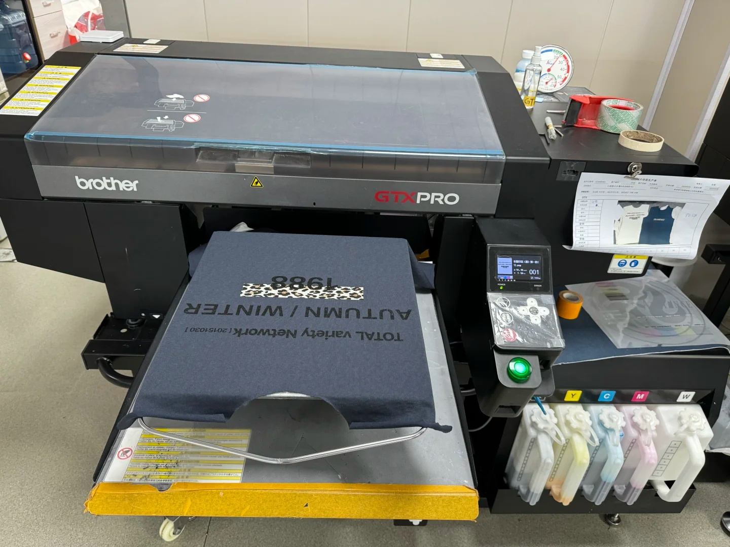 DTG machine for custom apparel printing