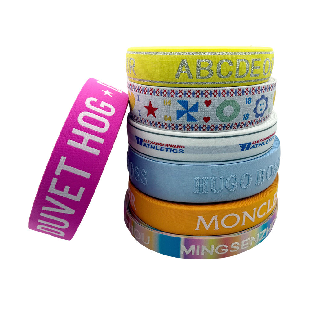 Elastic bands for clothing manufacturing and trim