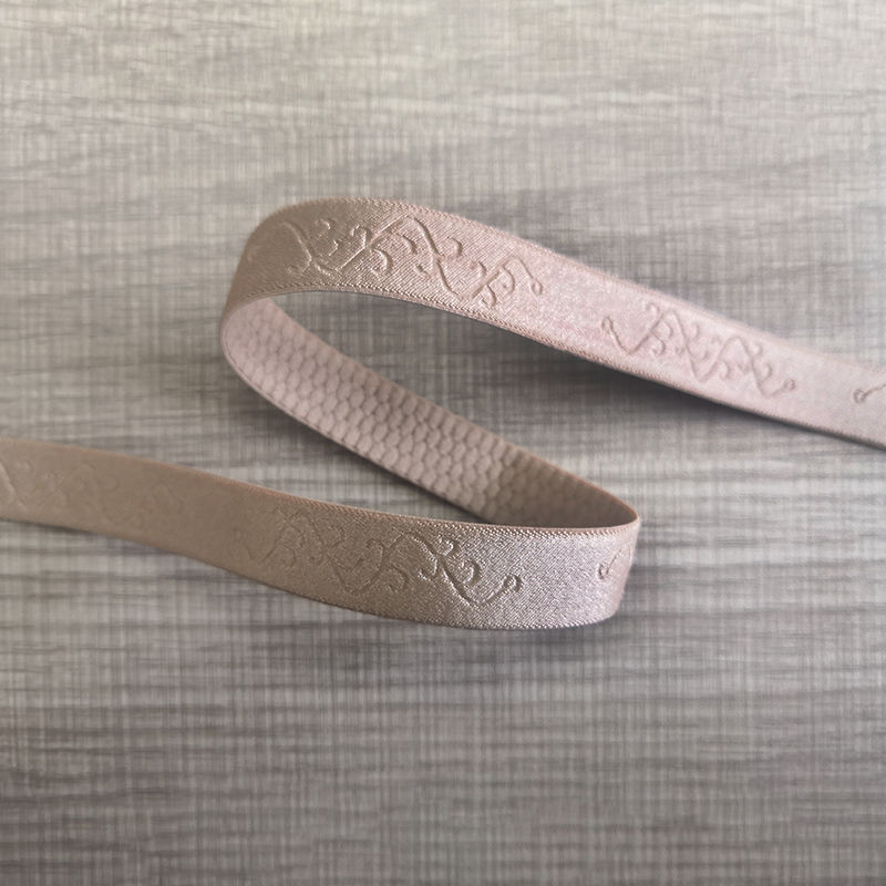 Elastic bands for apparel waistbands and accessories