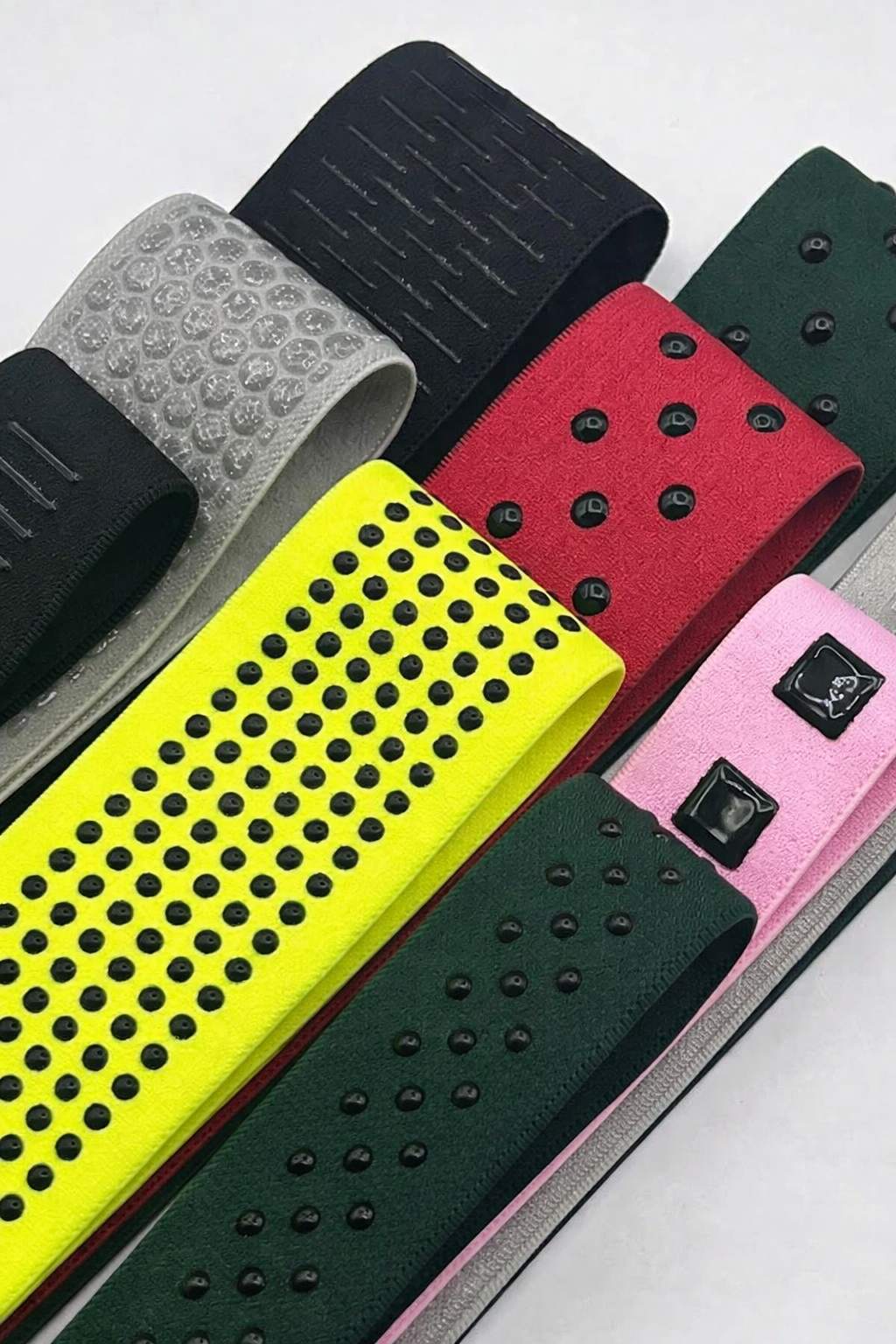 Elastic bands for garment waistbands and trim