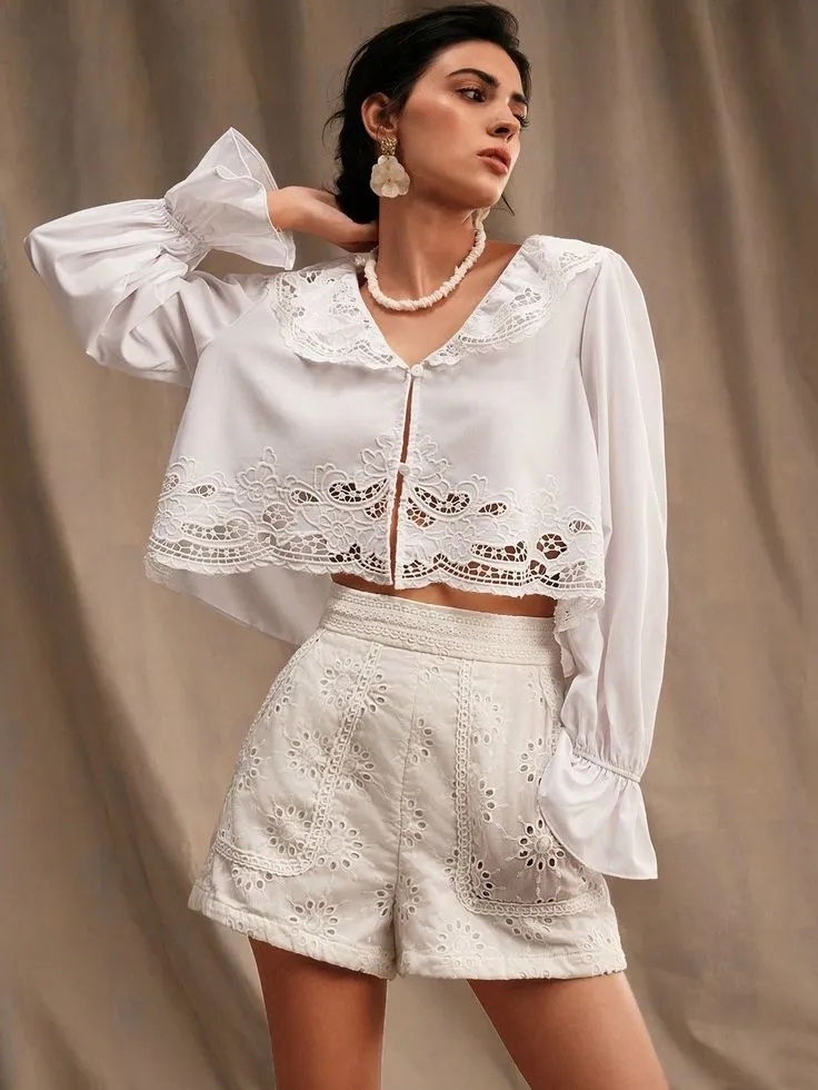 Вышивка с прорезями (Eyelet Embroidery)