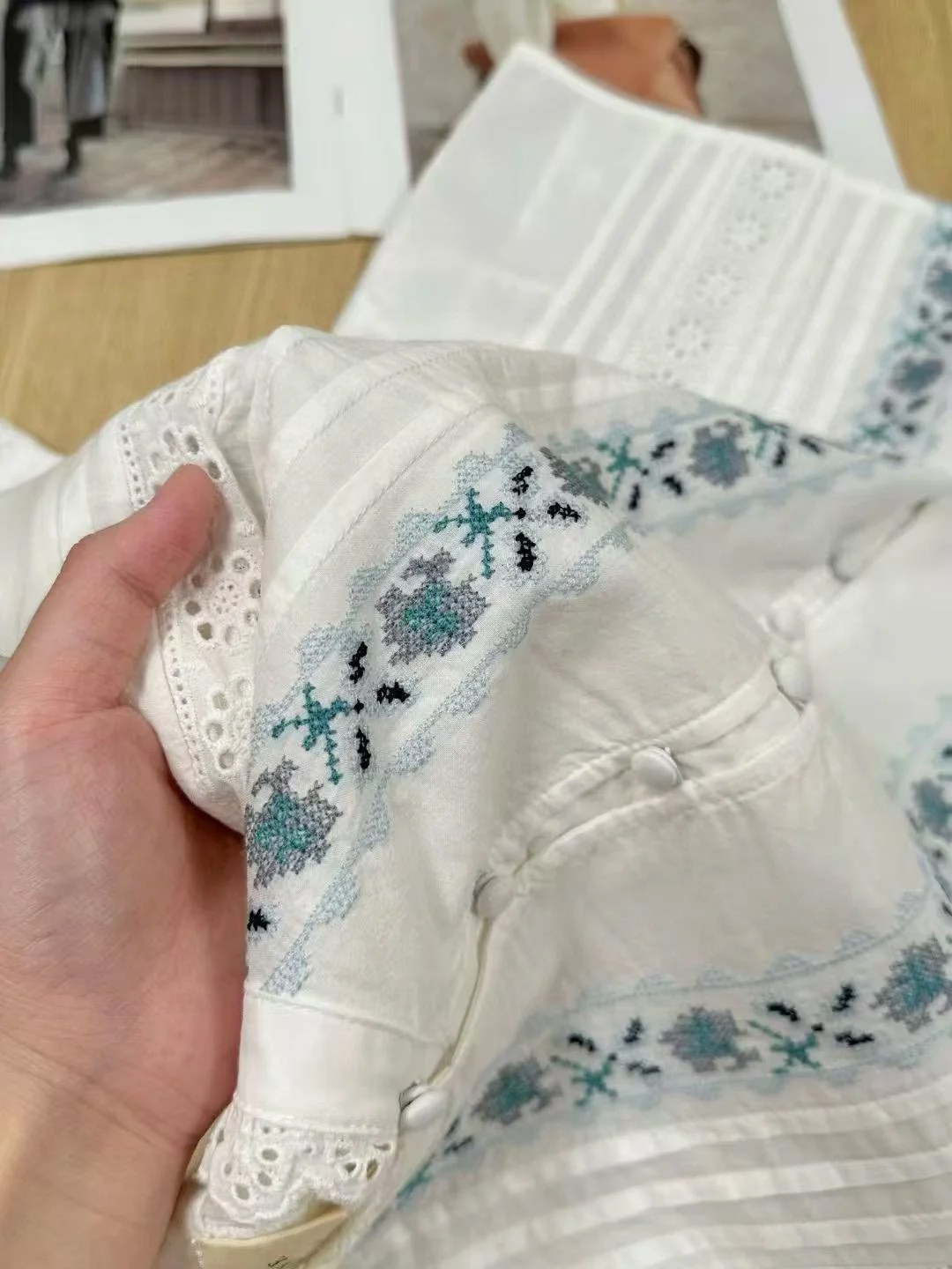 Embroidery versus cross stitch comparison