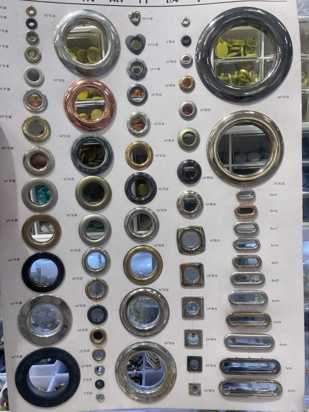 Rivetti e Occhielli Metallici