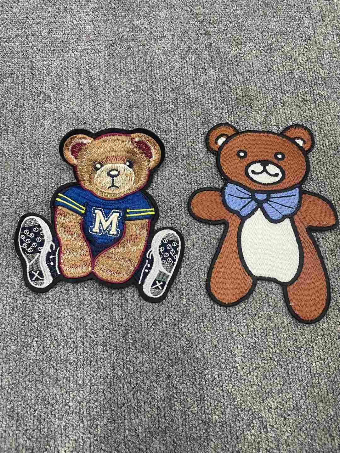 Floral embroidery patches for custom apparel