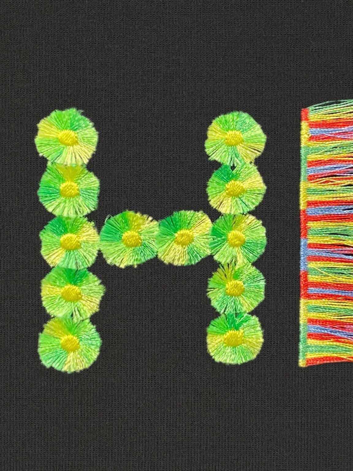 Custom tie dye hoodie with embroidery decoration