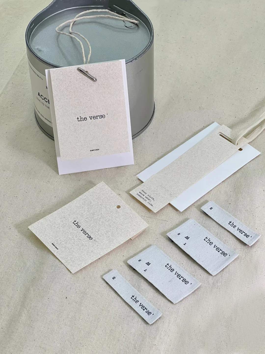 Custom hang tags for clothing branding and accessories