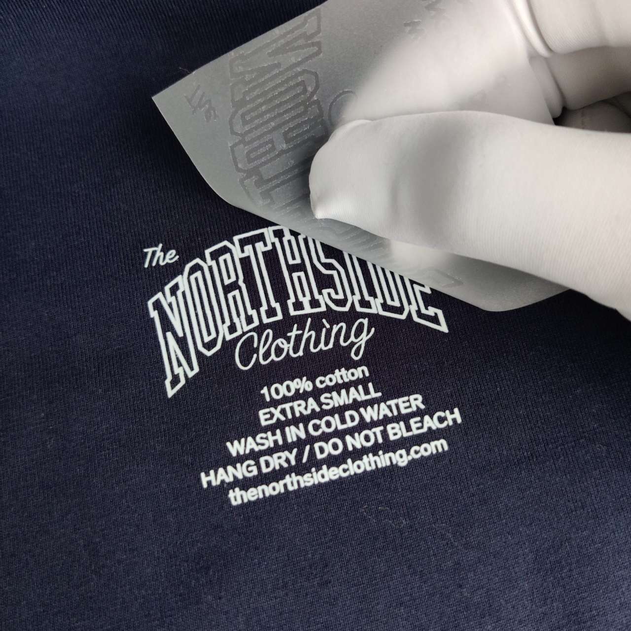 Heat transfer label for apparel branding