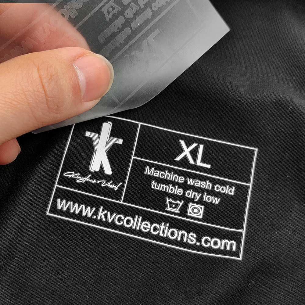 Heat transfer label apparel customization