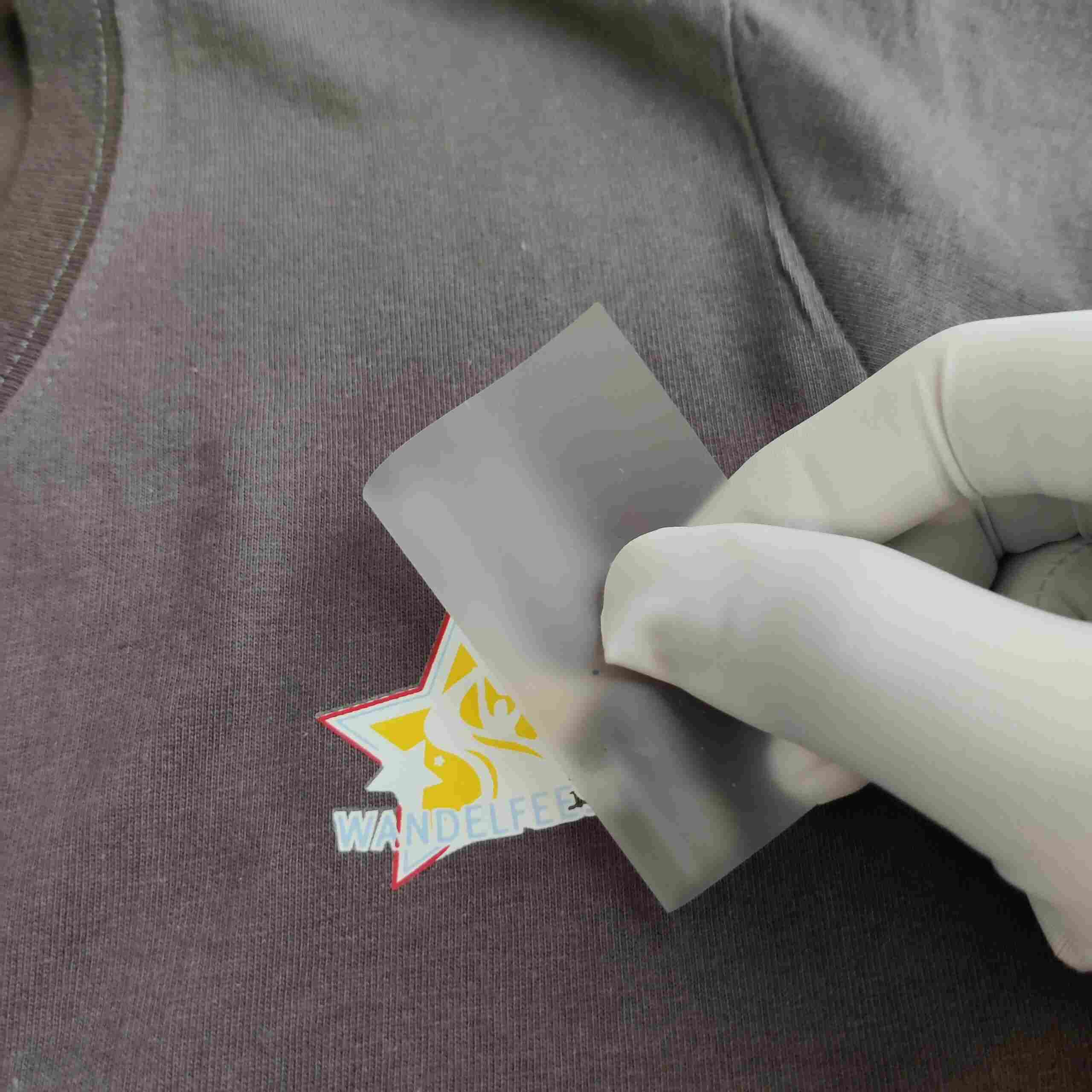 Heat transfer label for garment branding