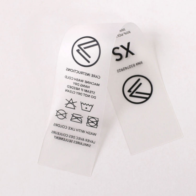 Custom size tag for clothing production