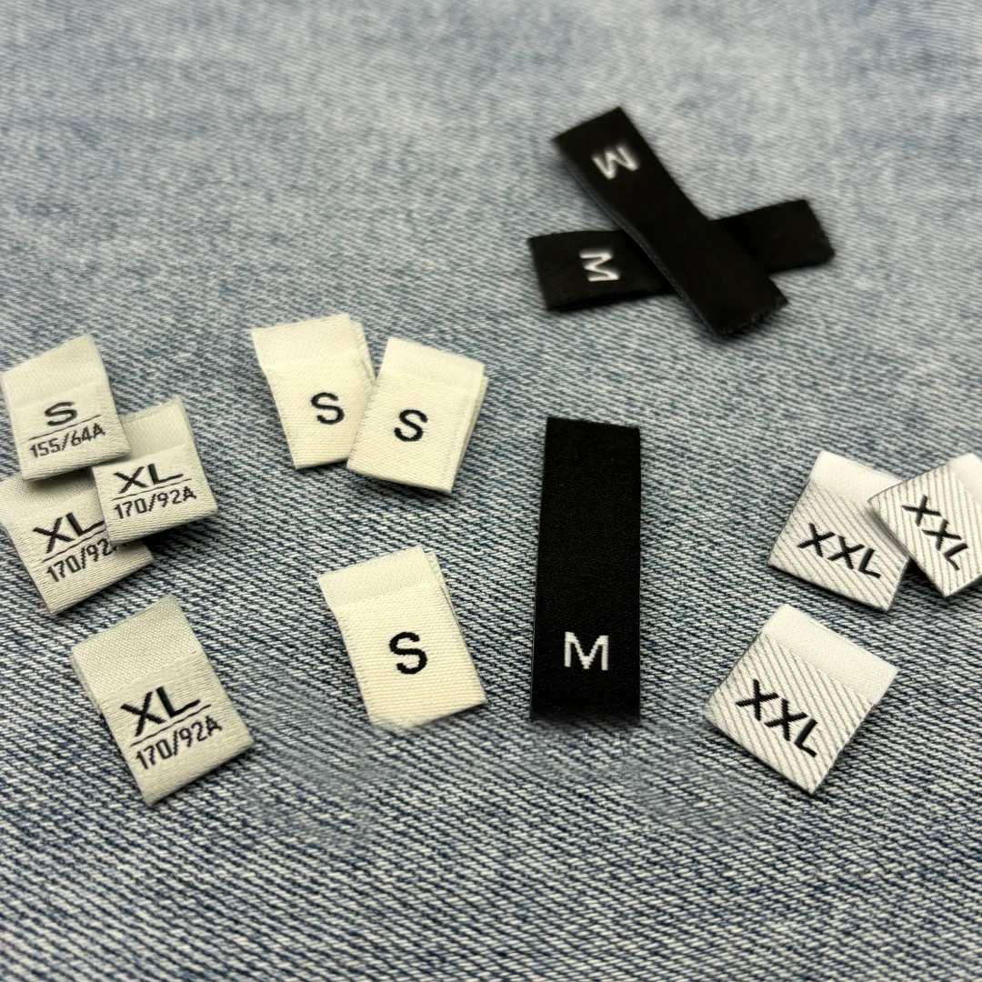 Clothing size tag for oem manufacturing