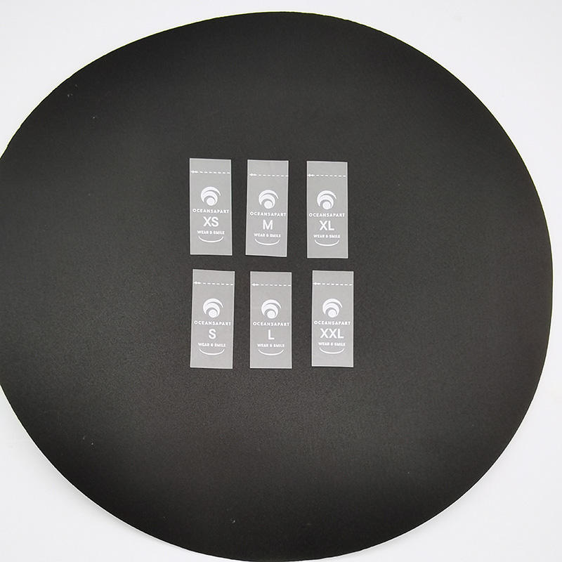 Custom clothing size label for manufacturers