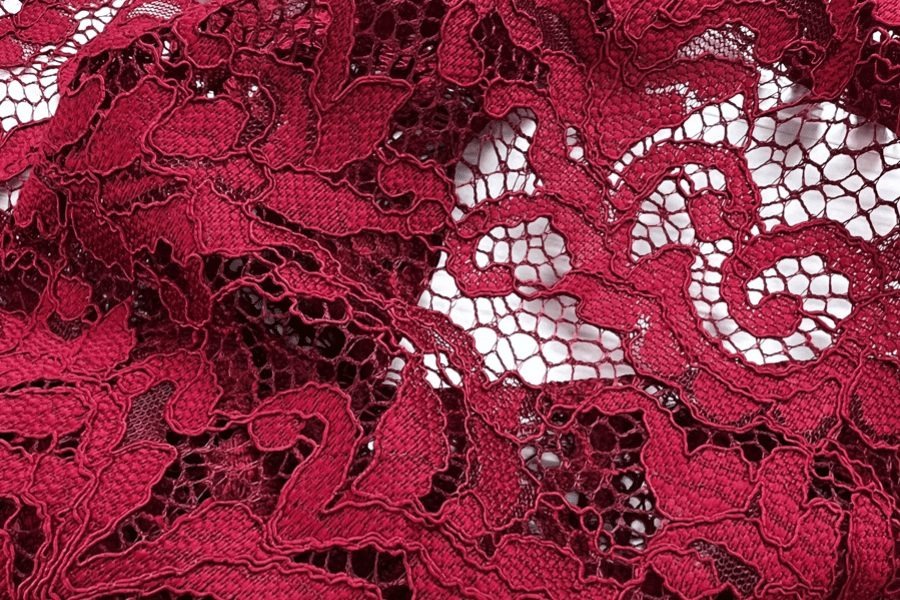 Lace fabric for dress manufacturing