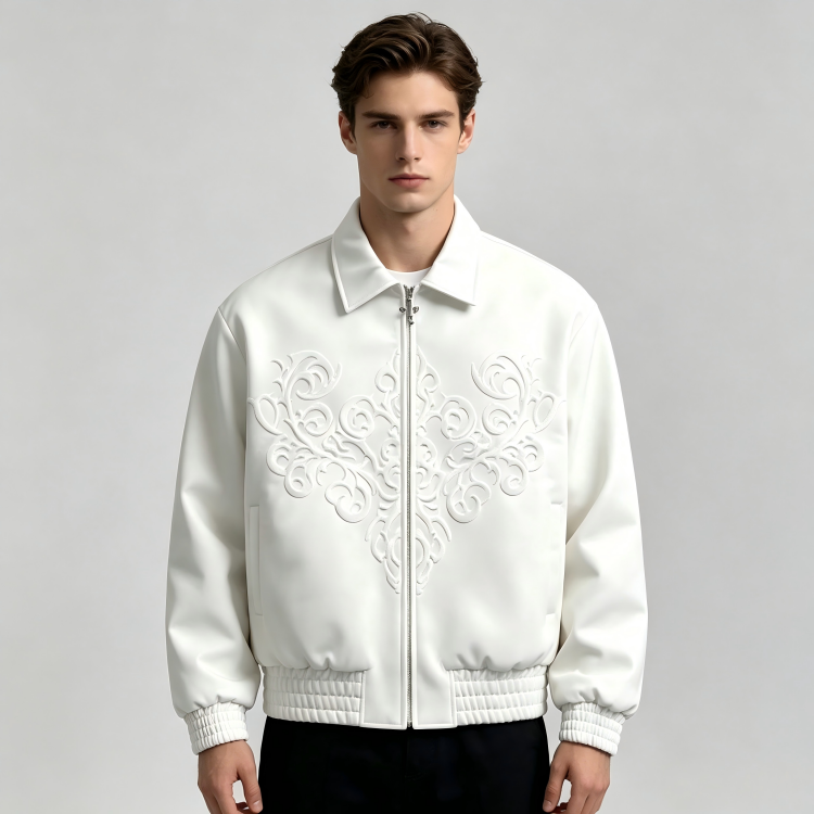 Custom flight jacket bomber style outerwear manufacturing