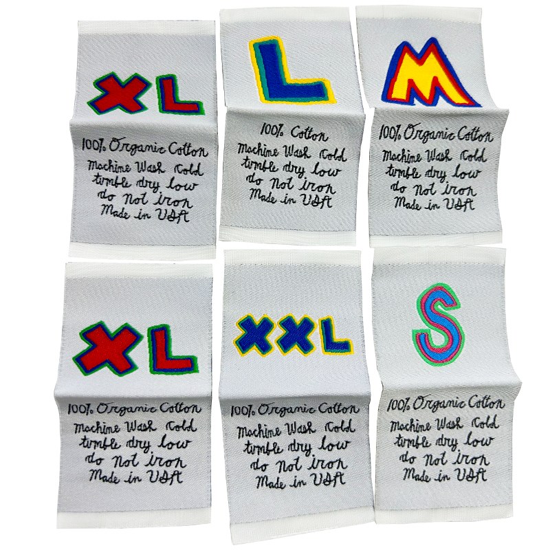 Custom made in tag for clothing brands