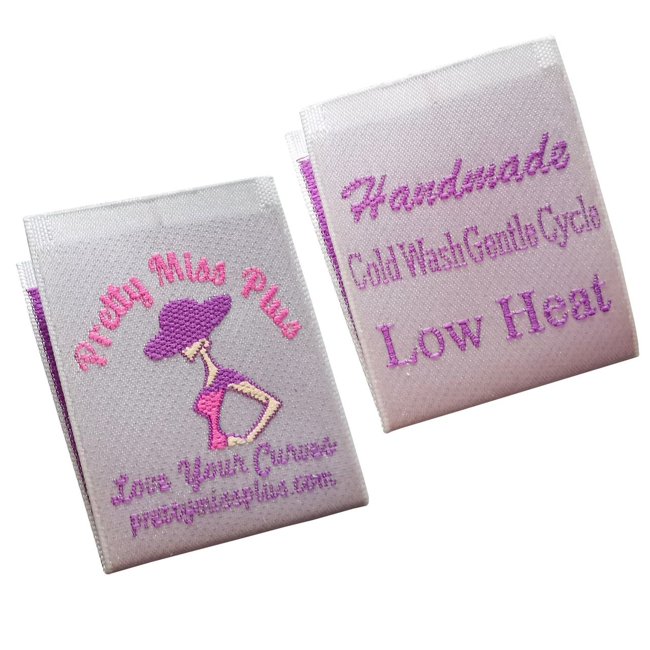 Custom main label for apparel brands