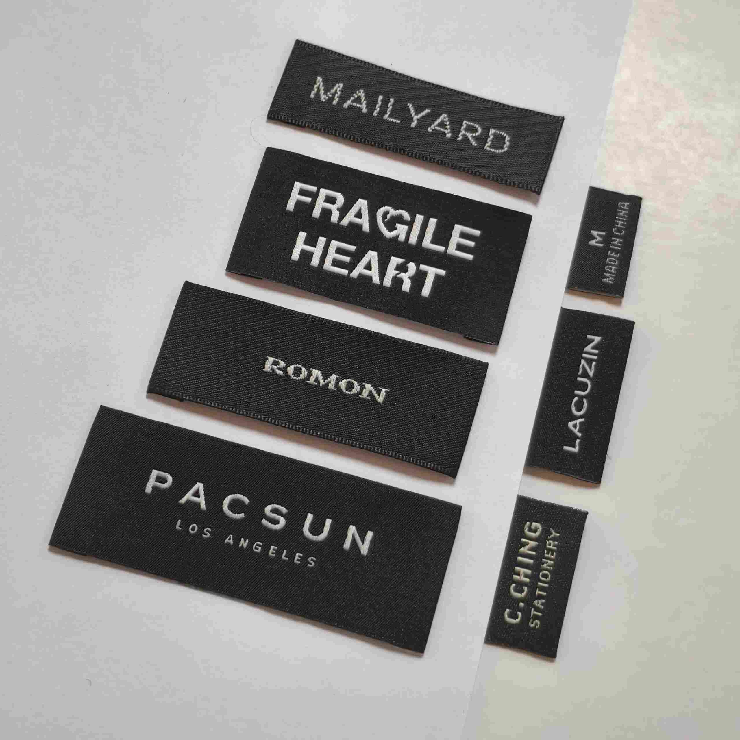 Brand main label for fashion manufacturing