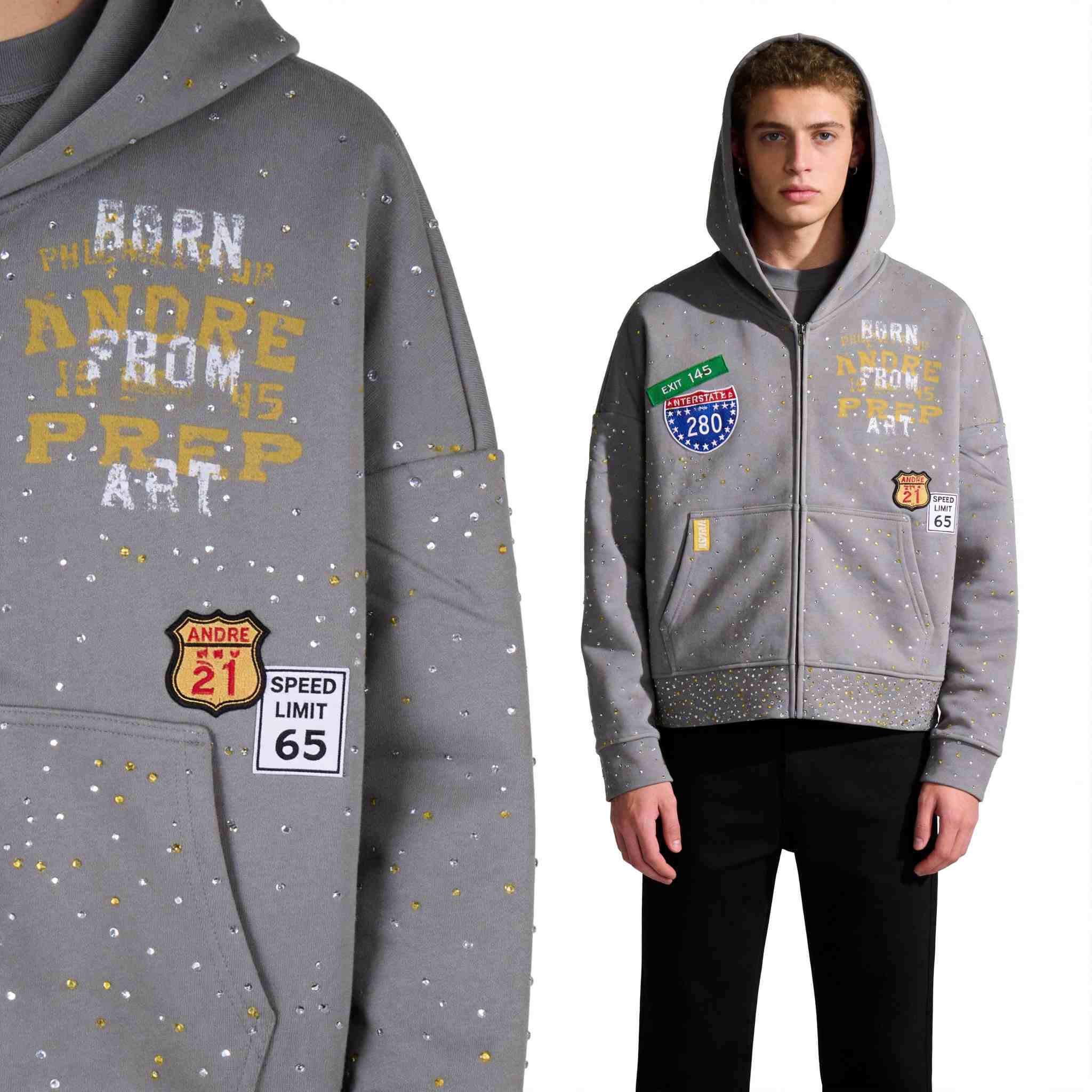 Men zip up hoodie manufacturing and production