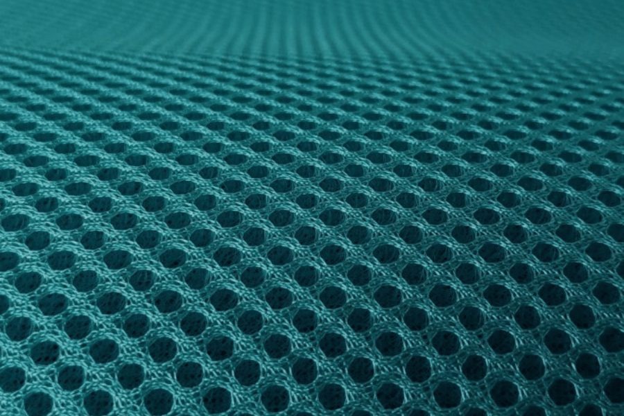 Mesh fabric for sportswear manufacturing