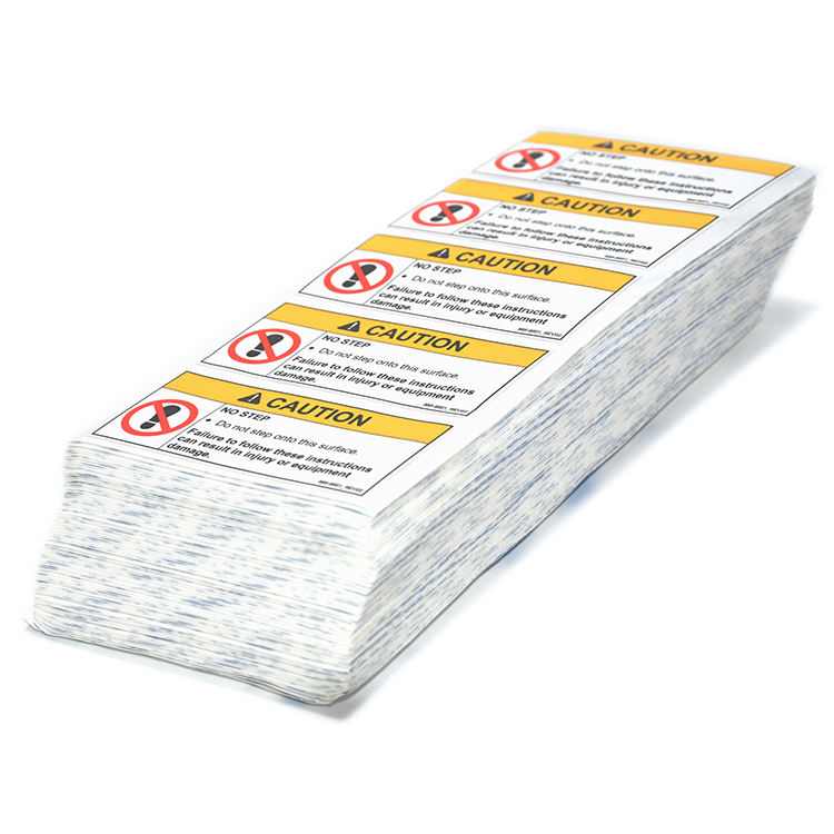 Brand packaging stickers for apparel manufacturing