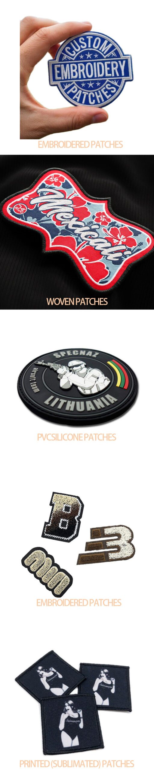 Custom apparel patches for brand decoration