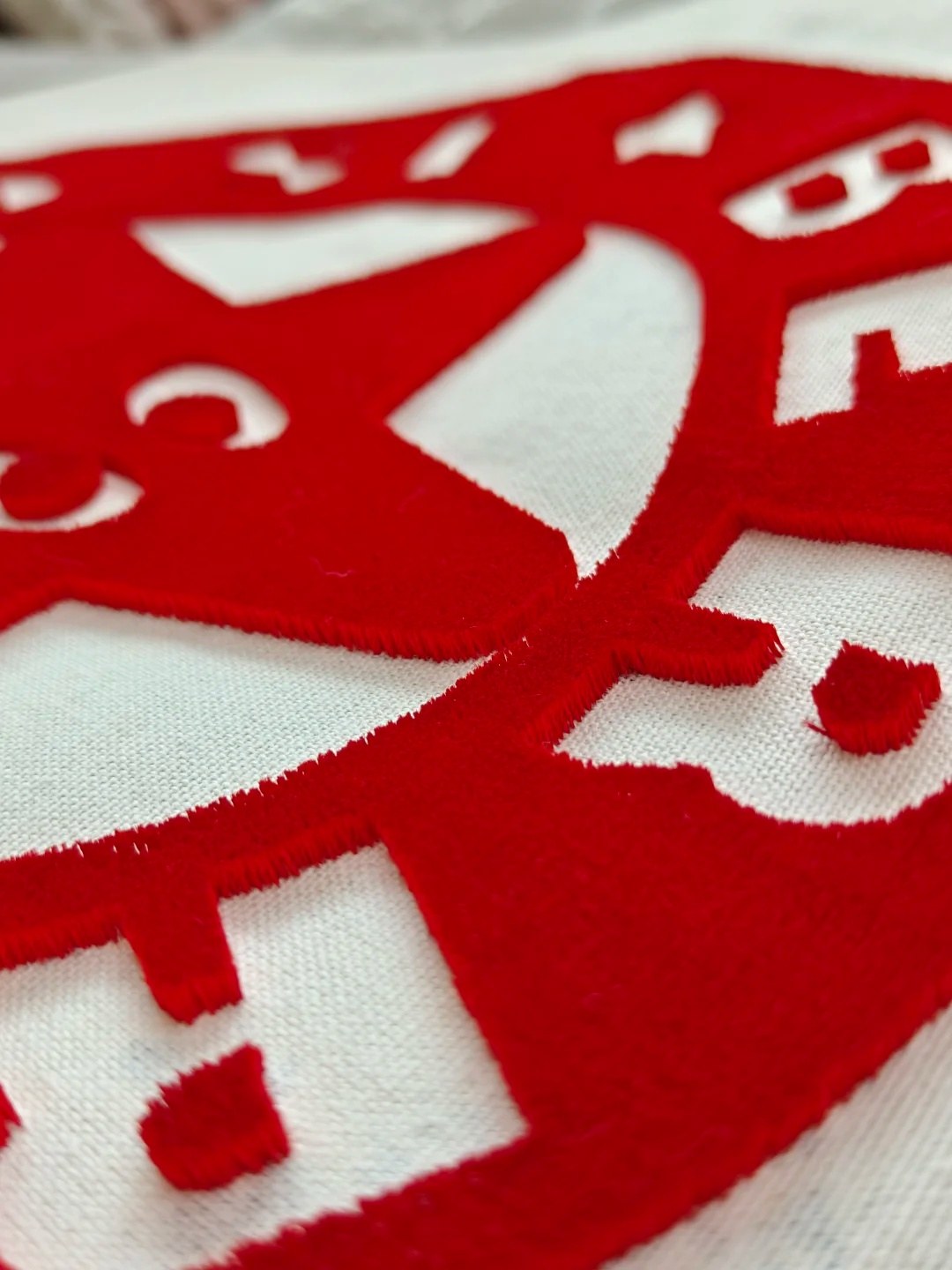 Pile embroidery technique for custom garment decoration