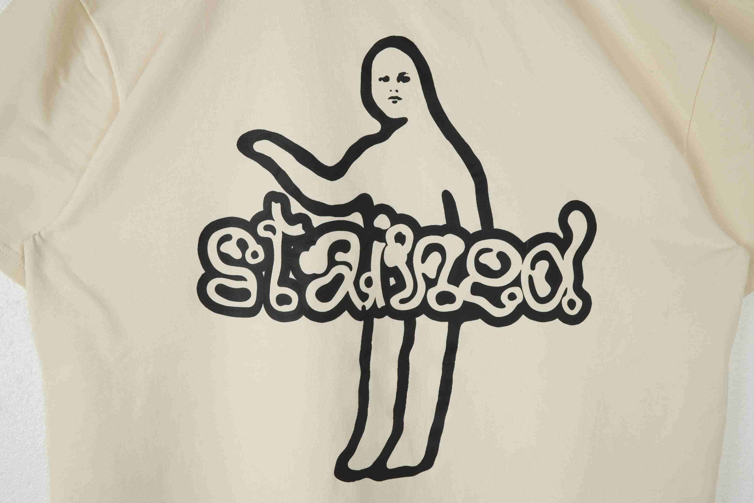 Plastisol print detail on custom manufactured garment