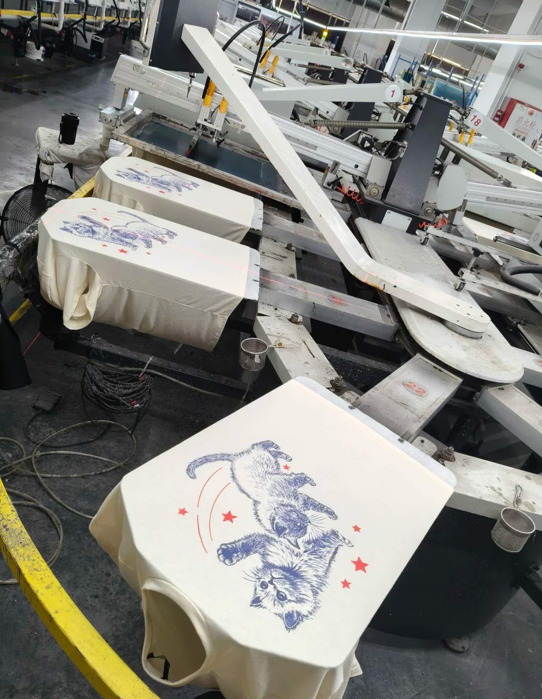 DTG printing equipment for custom garments
