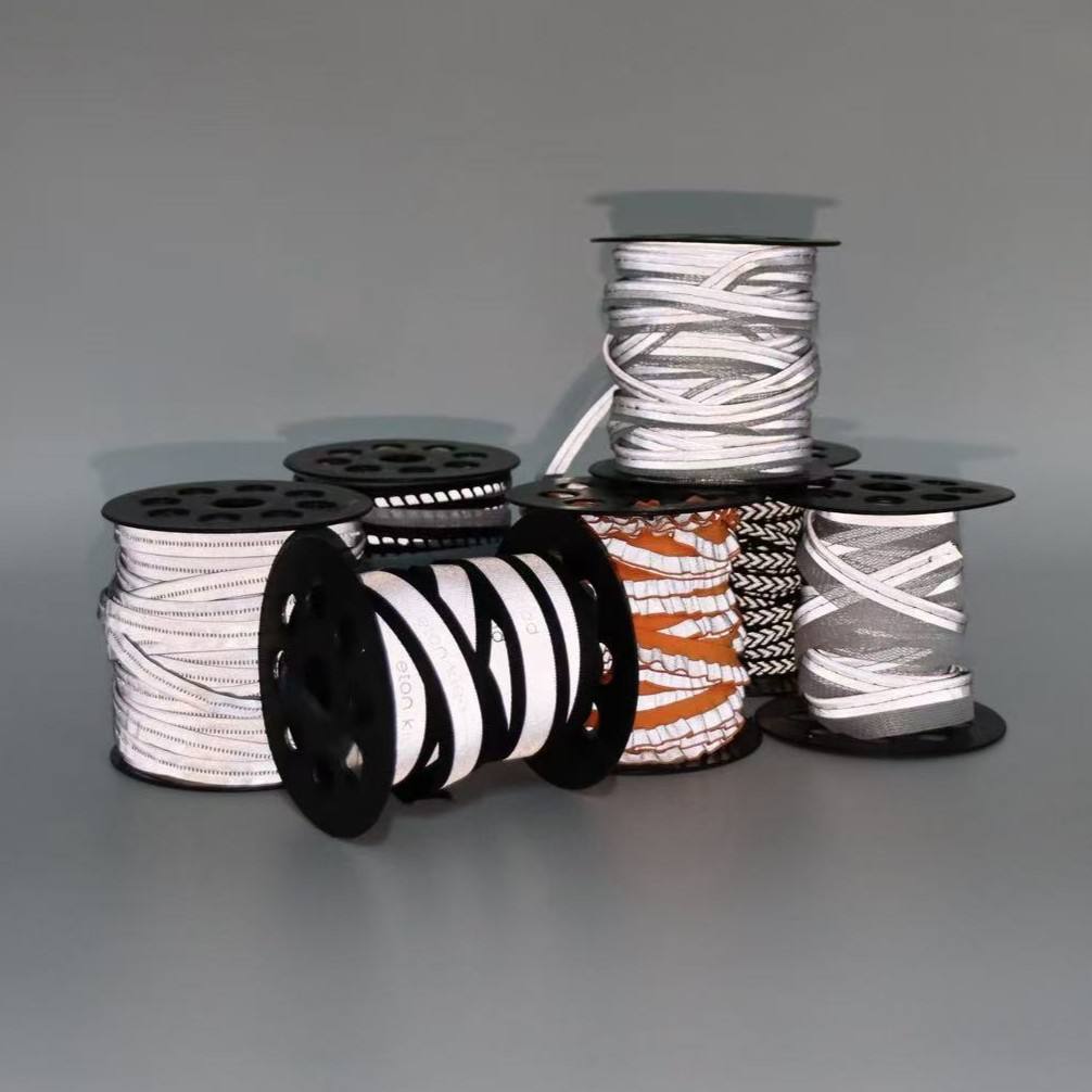 Custom reflective trim for streetwear clothing