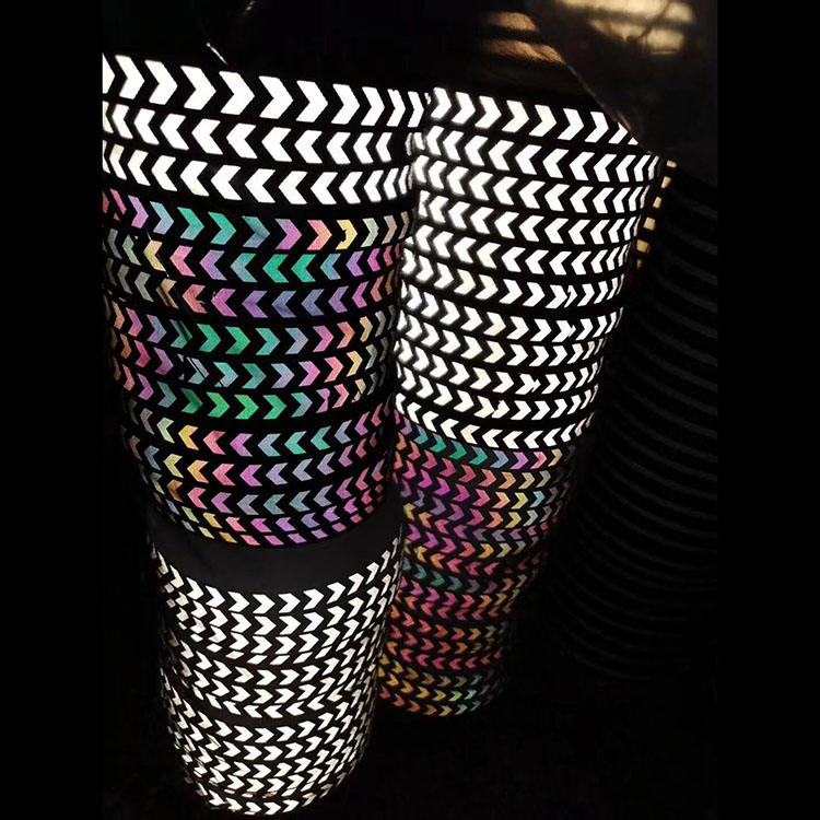 Custom reflective trim for clothing brands