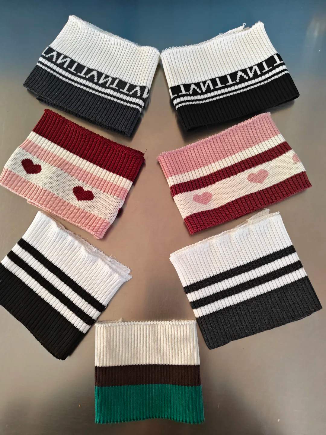 Rib knit fabric for custom apparel manufacturing