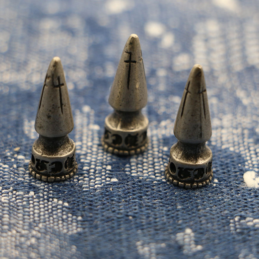 Metal rivets for custom clothing and apparel