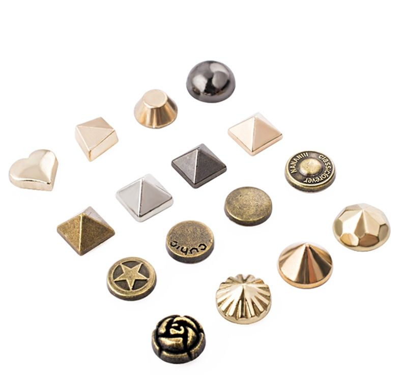 Metal rivets for custom clothing and apparel