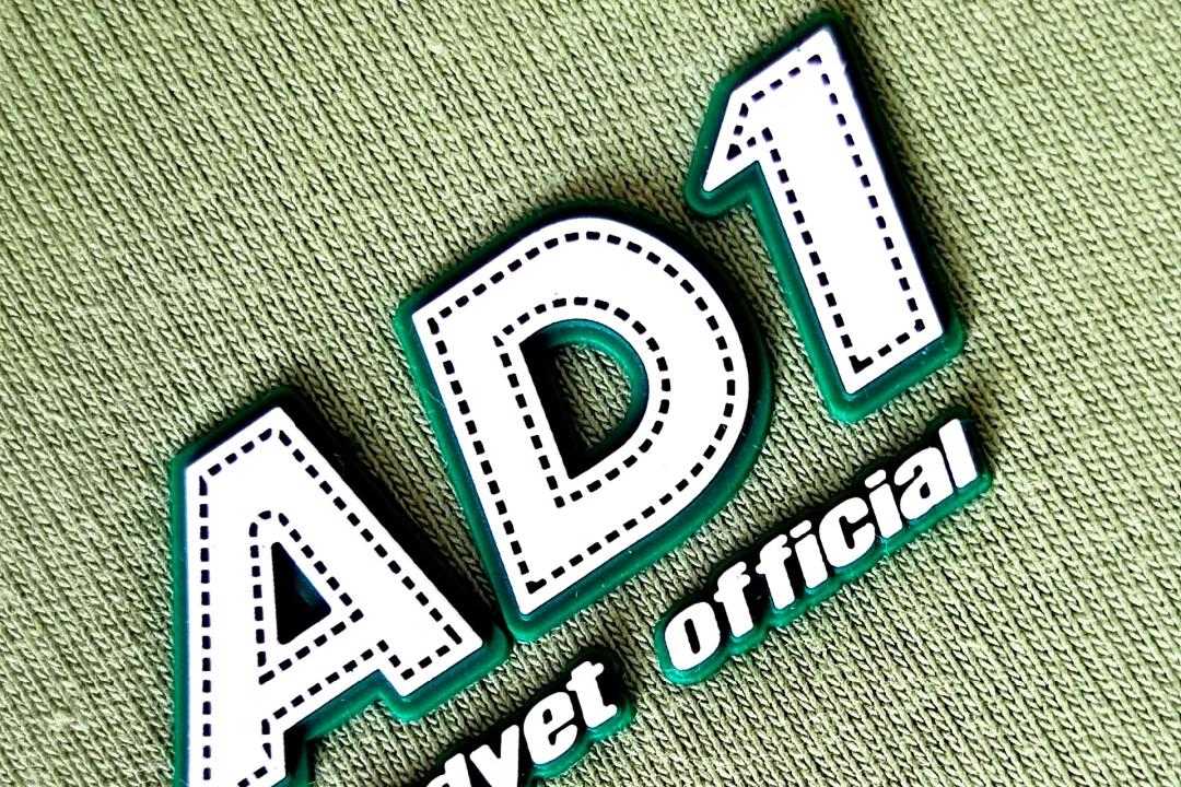 Screen print decoration on custom clothing