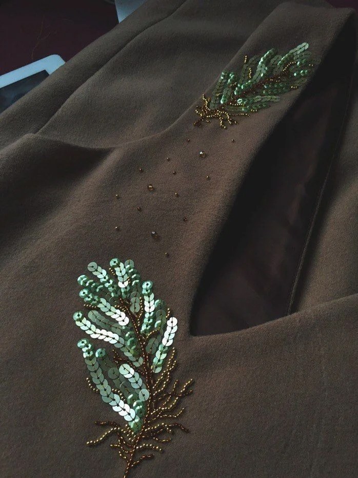 Sequins for embroidery on custom apparel